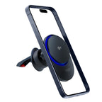 Automobilio oro angos laikiklis 3mk Hardy AeroCharger 15W Qi2/MagSafe - juodas