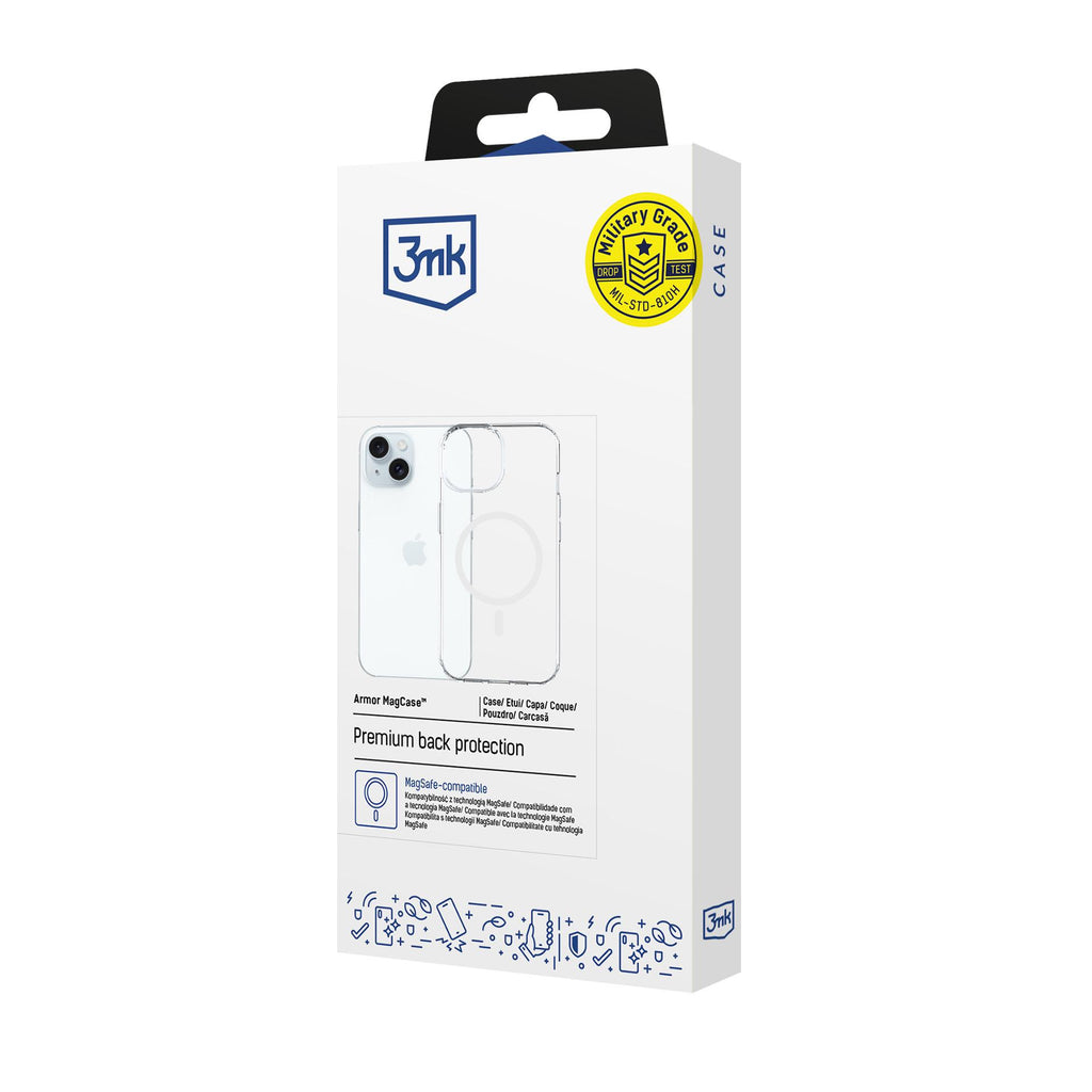 3mk Armor MagCase skirtas iPhone 15 - skaidrus