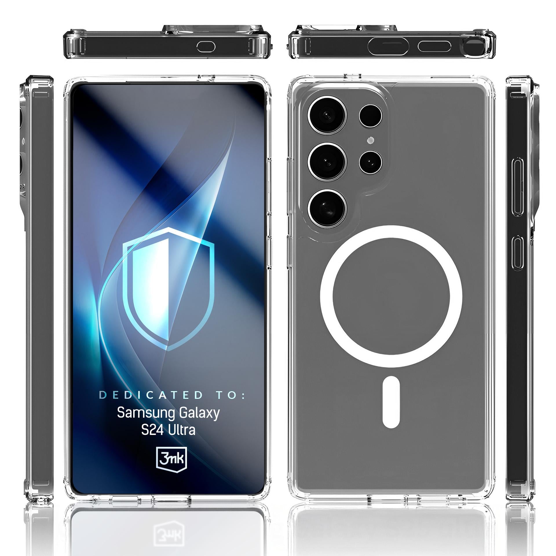 3mk Armor MagCase, skirtas Samsung Galaxy S24 Ultra – skaidrus