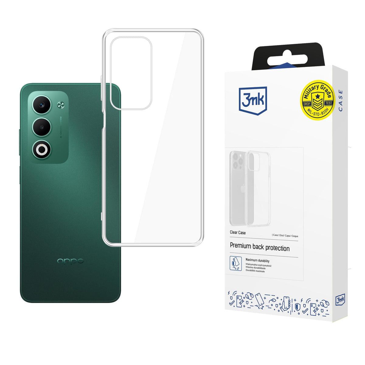 3mk Clear Case for Oppo A5 5G/ A5M - transparent -- Oppo A5 5G