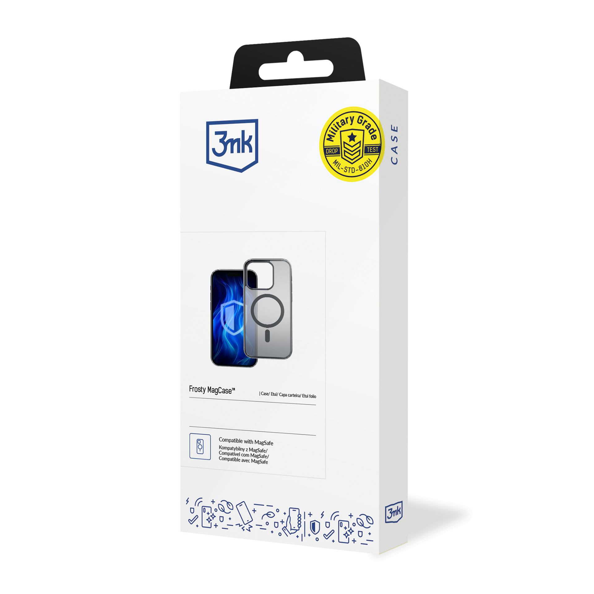 3mk Frosty MagCase, skirtas iPhone 14 Pro Max – juodas