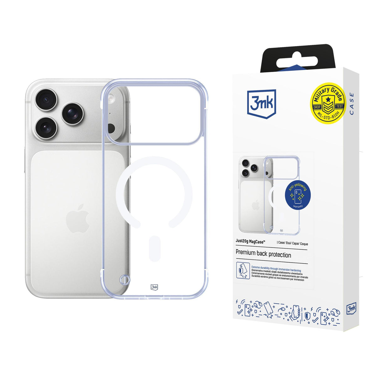 3mk Just20g MagCase, skirtas iPhone 17 Pro Max – skaidrus
