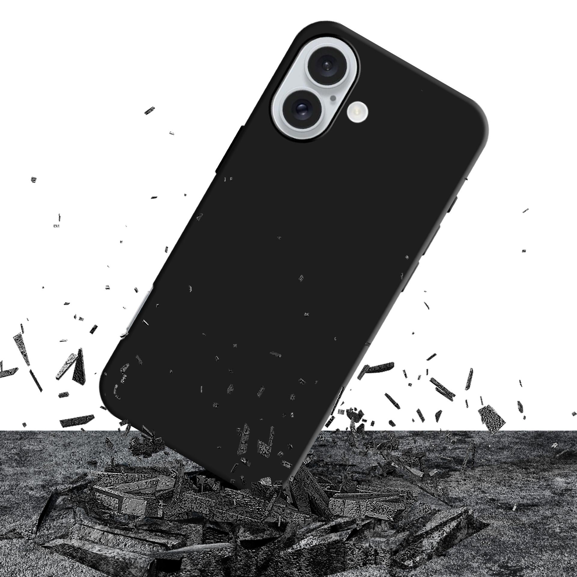3mk Matt Case Pro, skirtas iPhone 16 – matinė juoda