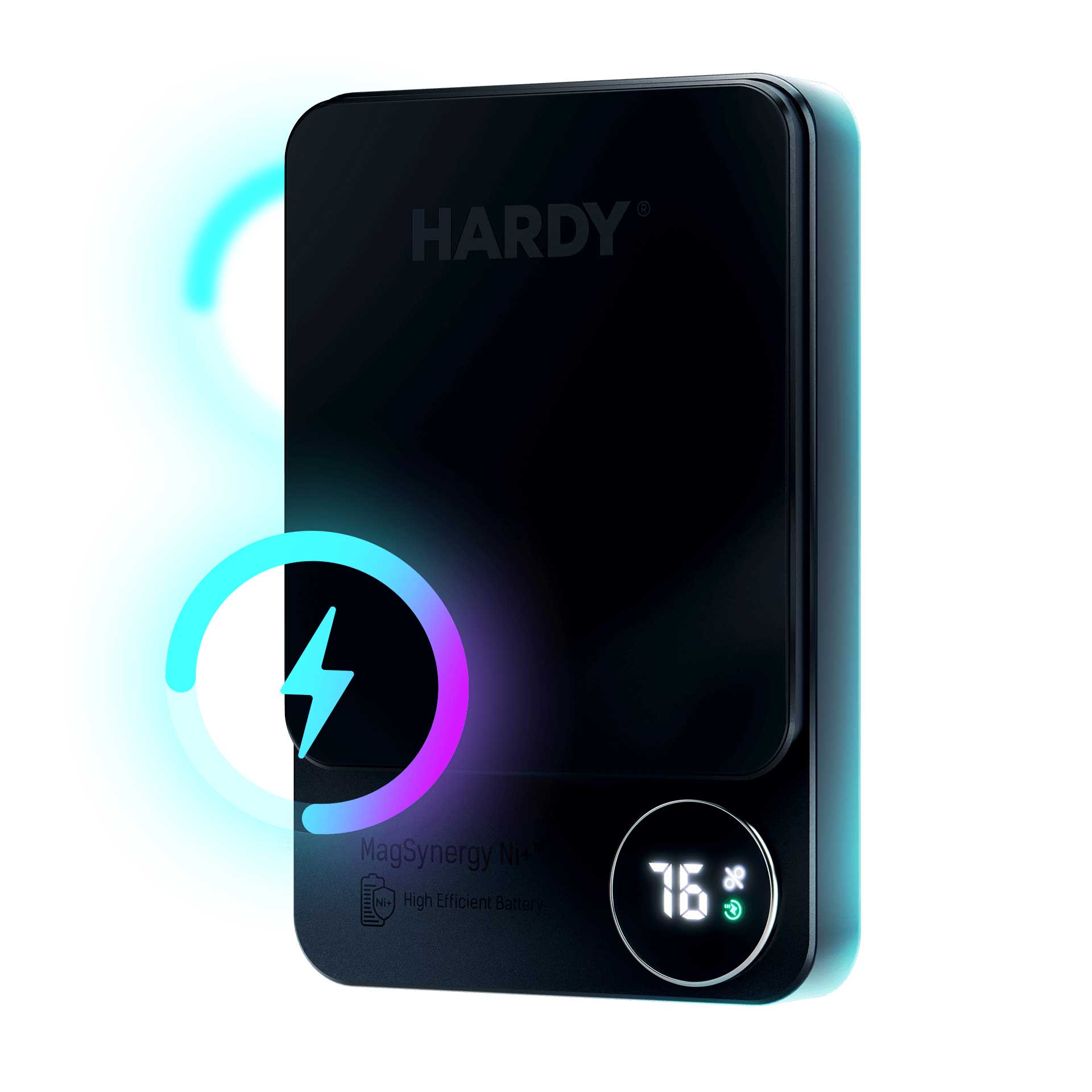 Power bank 3mk HARDY MagSynergy Ni+ 5 000mAh 22,5W USB 1C1L - juoda -- Powerbanks