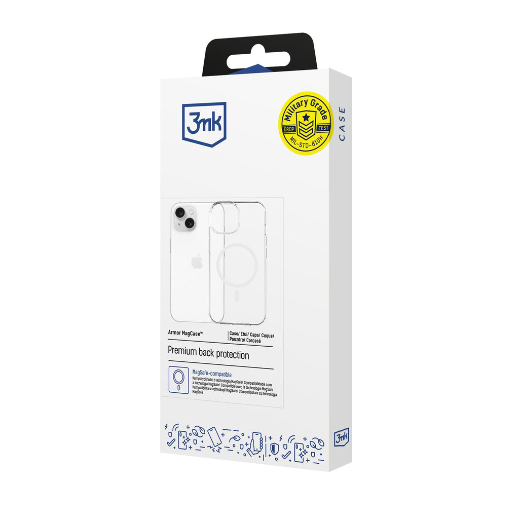 3mk Armor MagCase skirtas iPhone 13/14 - skaidrus