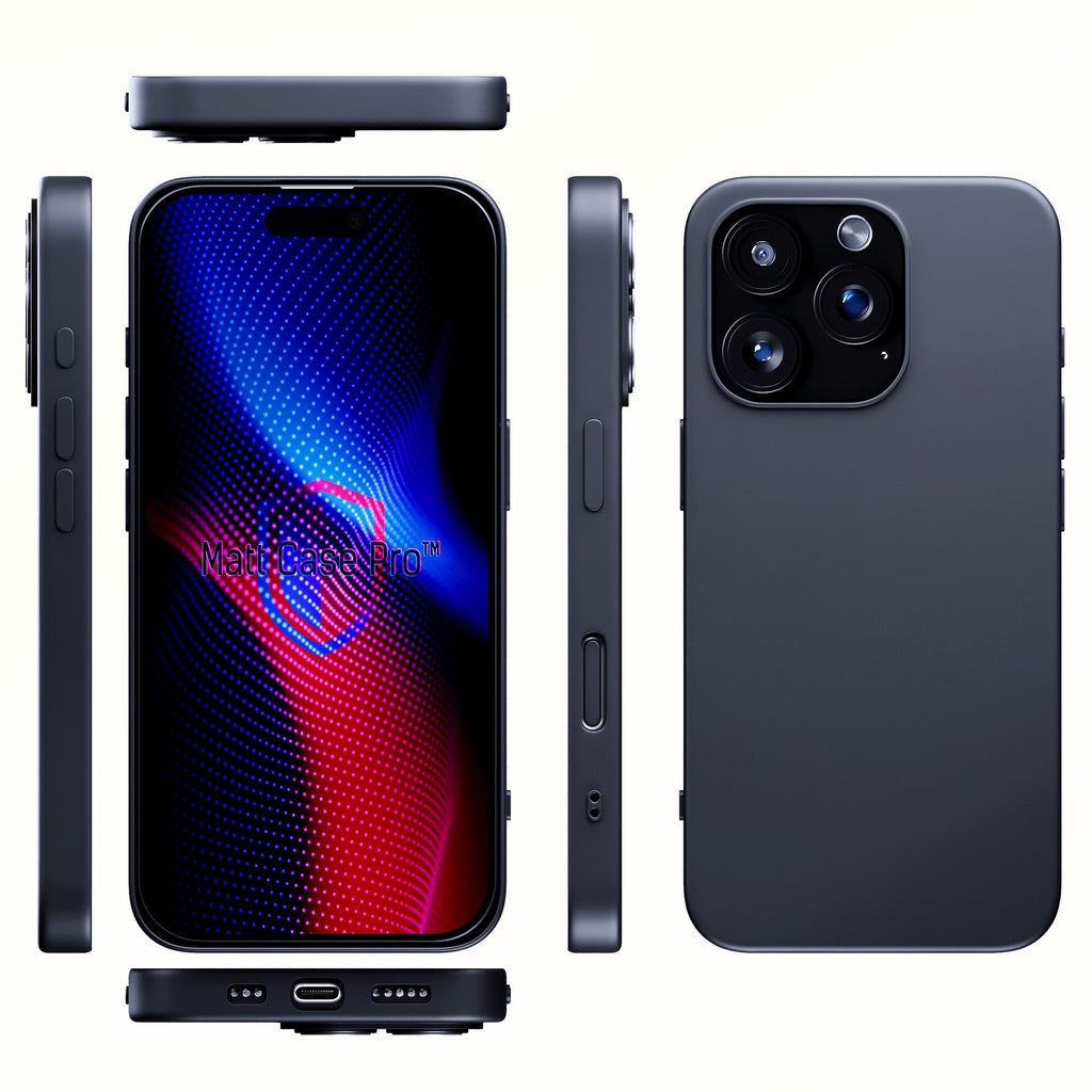 3mk Matt Case Pro Apple iPhone 16 Pro - Matinė juoda -- iPhone 16 Pro