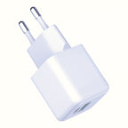 3mk Hyper GaN įkroviklis 20W QC4+ PD PPS USB-C USB-A sieninis įkroviklis – baltas
