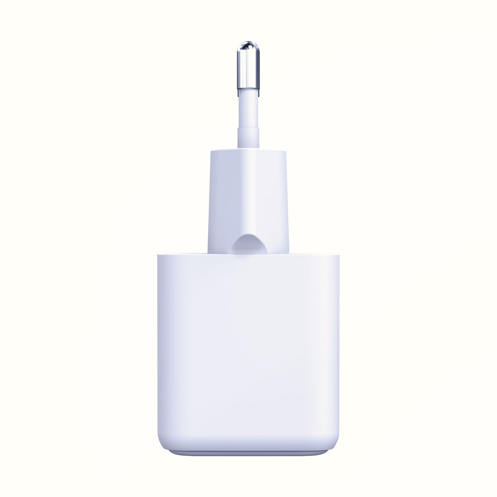 3mk Hyper GaN įkroviklis 20W QC4+ PD PPS USB-C USB-A sieninis įkroviklis – baltas