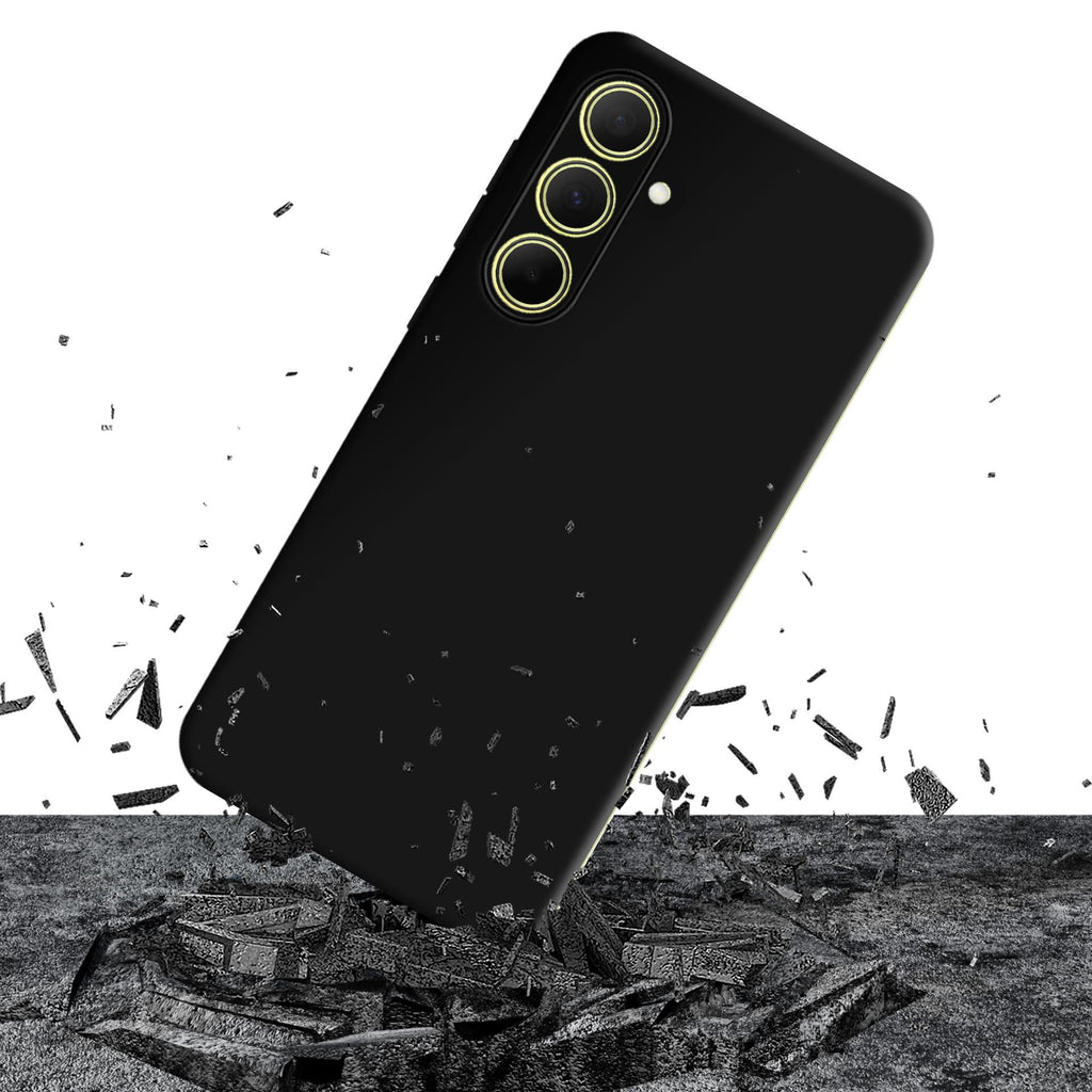 3mk Matt Case Pro, skirtas Samsung Galaxy A35 5G – matinė juoda