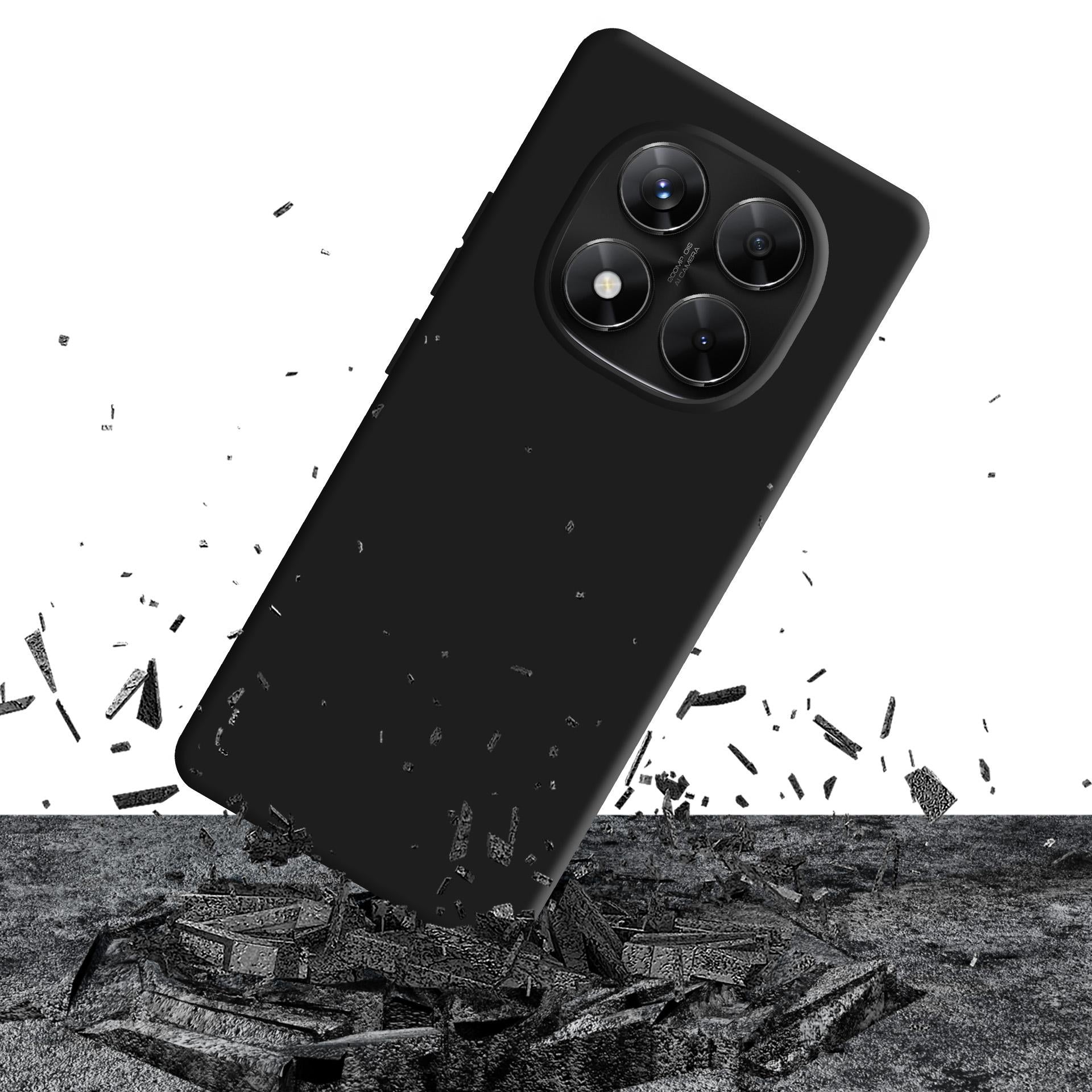 3mk Matt Case Pro, skirtas Xiaomi Redmi Note 14 PRO 5G/POCO X7 5G – matinė juoda