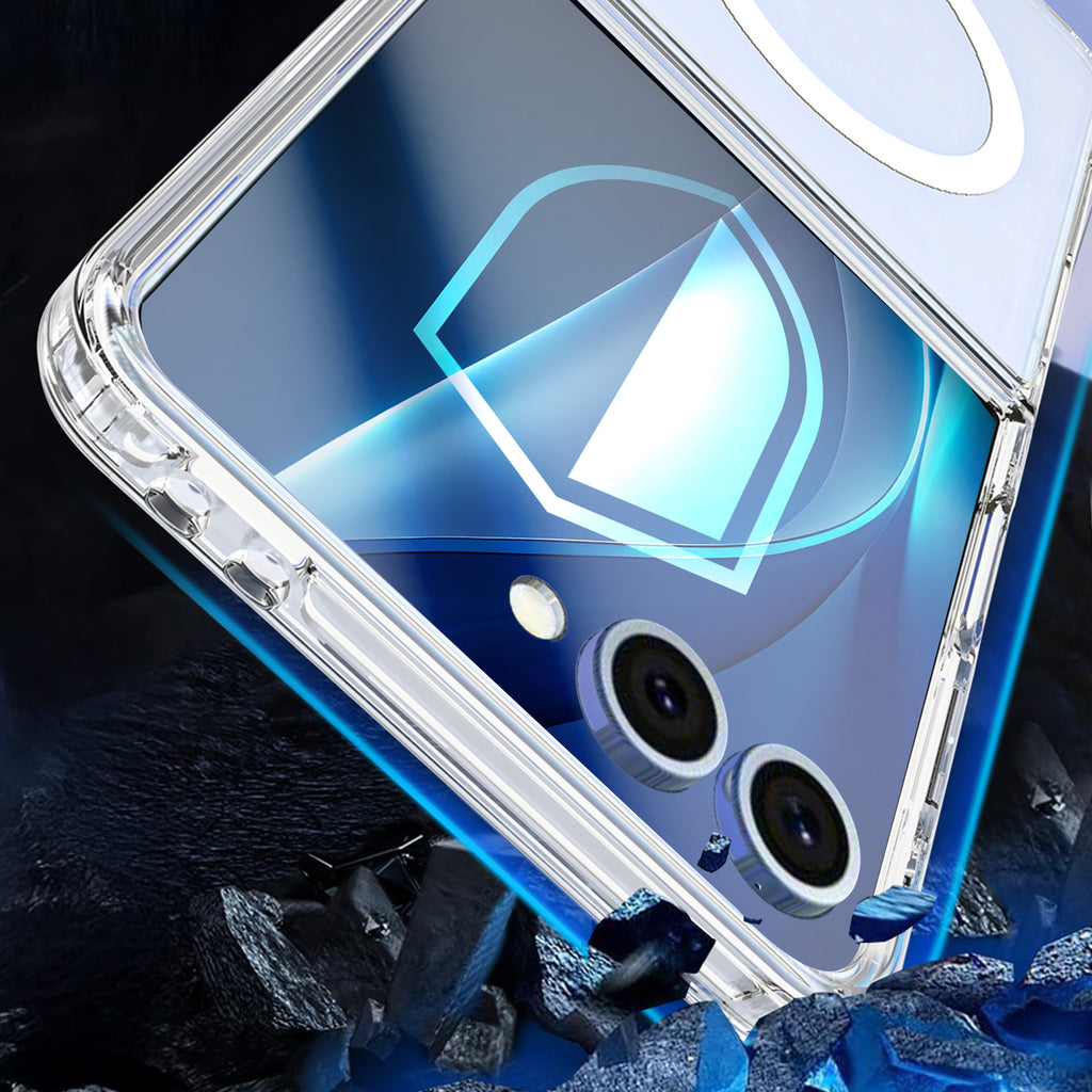 3mk Armor MagCase, skirtas Samsung Galaxy Z Flip 7 – skaidrus
