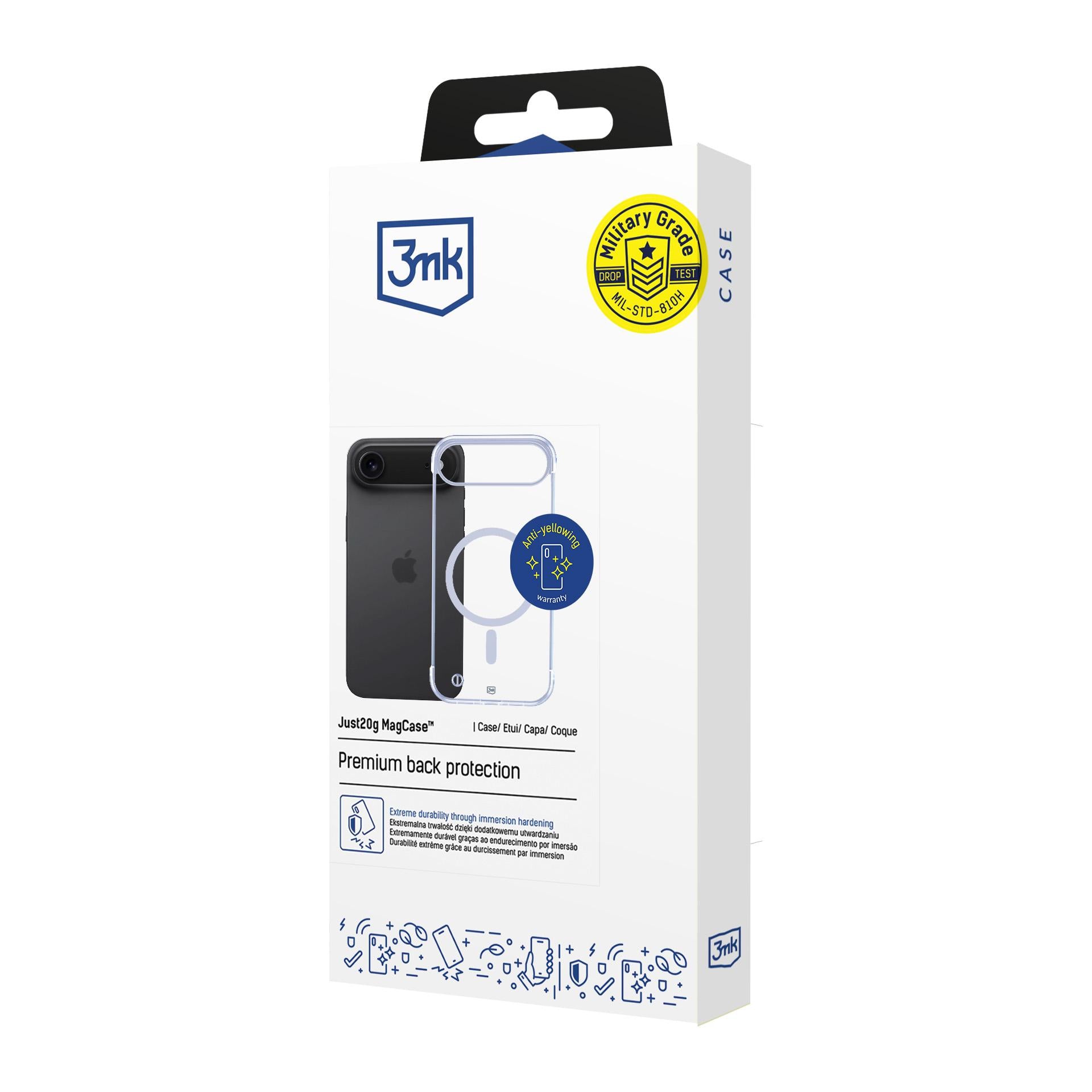 3mk Just20g MagCase, skirtas iPhone 17 Air – skaidrus