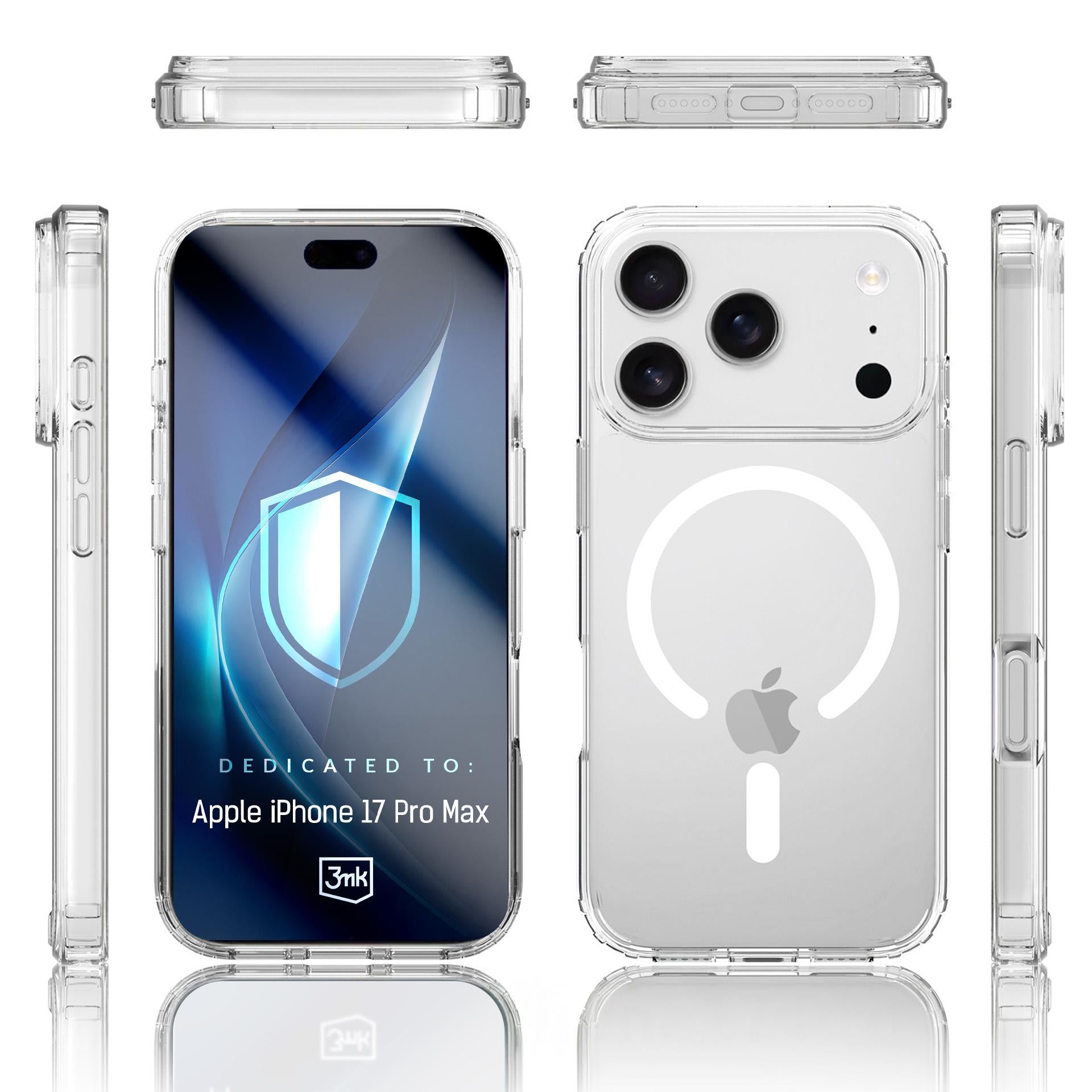 3mk Armor MagCase, skirtas iPhone 17 Pro – skaidrus
