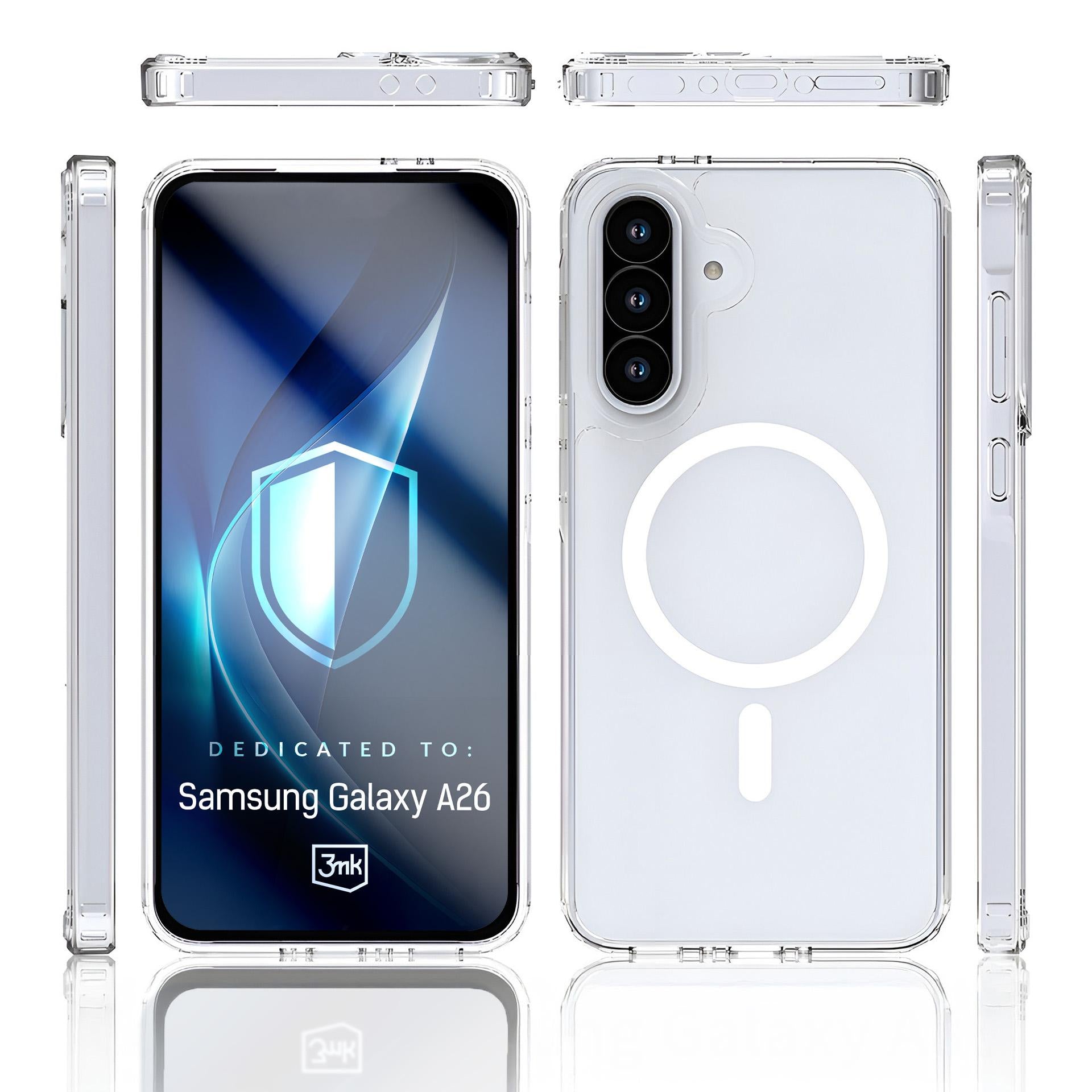 3mk Armor MagCase skirtas Samsung Galaxy A26 5G - Skaidrus -- Samsung Galaxy A26 5G