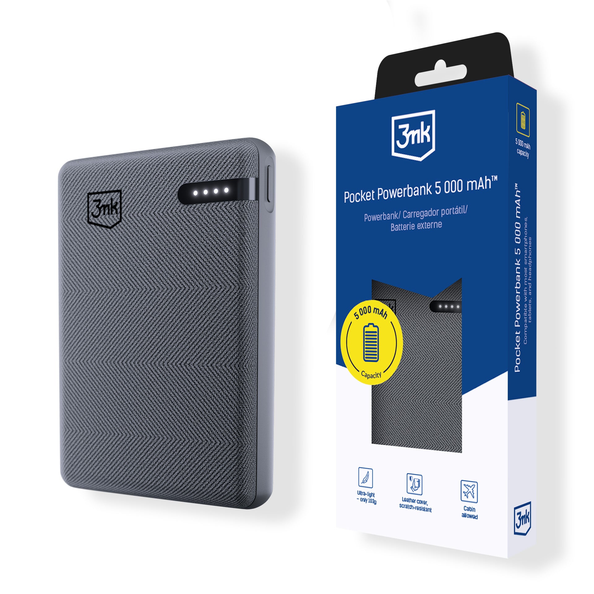 3mk Pocket Powerbank™ 5000mAh 12W USB-C
