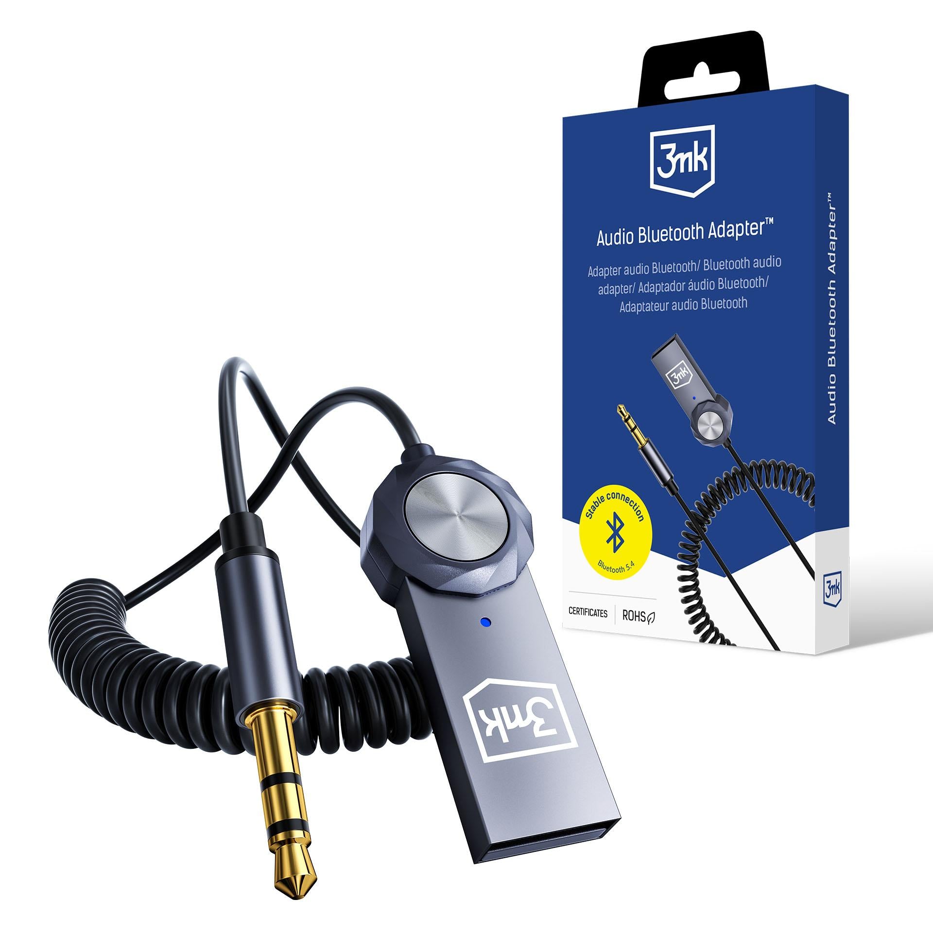 3mk Audio Bluetooth Adapter™ Bluetooth 5.4 siųstuvas su mikrofonu -- Cell phone cases and covers