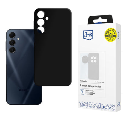 3mk Matt Case Pro, skirtas Samsung Galaxy A16 – juodas -- Samsung Galaxy A16