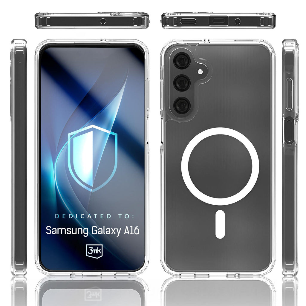 3mk Armor MagCase, skirtas Samsung Galaxy A16 4G / 5G – skaidrus -- Samsung Galaxy A16 4G
