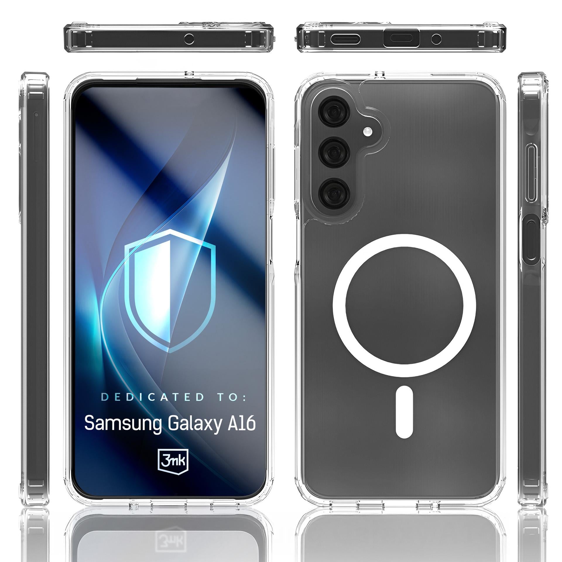 3mk Armor MagCase, skirtas Samsung Galaxy A16 4G / 5G – skaidrus -- Samsung Galaxy A16 4G