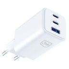 USB-C USB-A 3mk Hyper GaN PD įkroviklis 65W™ – baltas