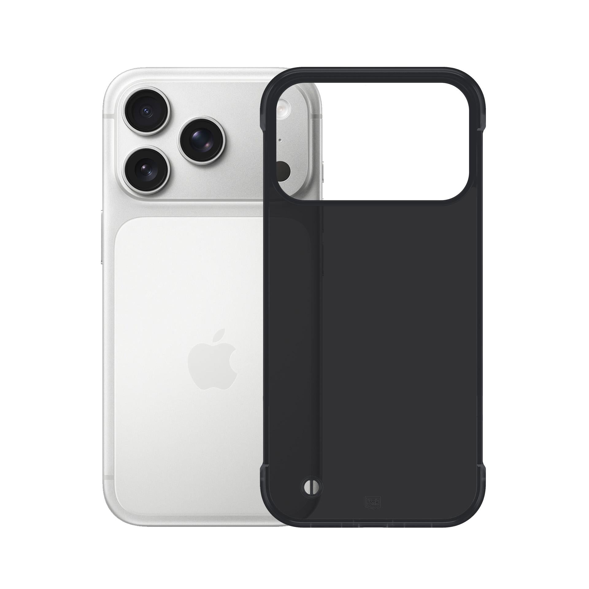 3mk Just20g matinis dėklas, skirtas Apple iPhone 17 Pro – matinė juoda