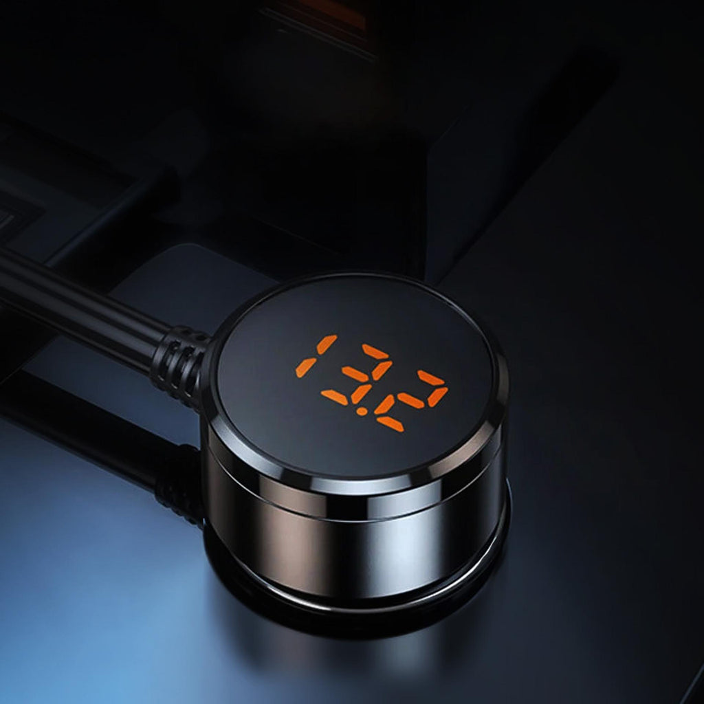 3mk automobilio maitinimo skirstytuvas PD 120W™ QC PPS UCB-C USB-A automobilinis įkroviklis 7 įrenginiams – juodas