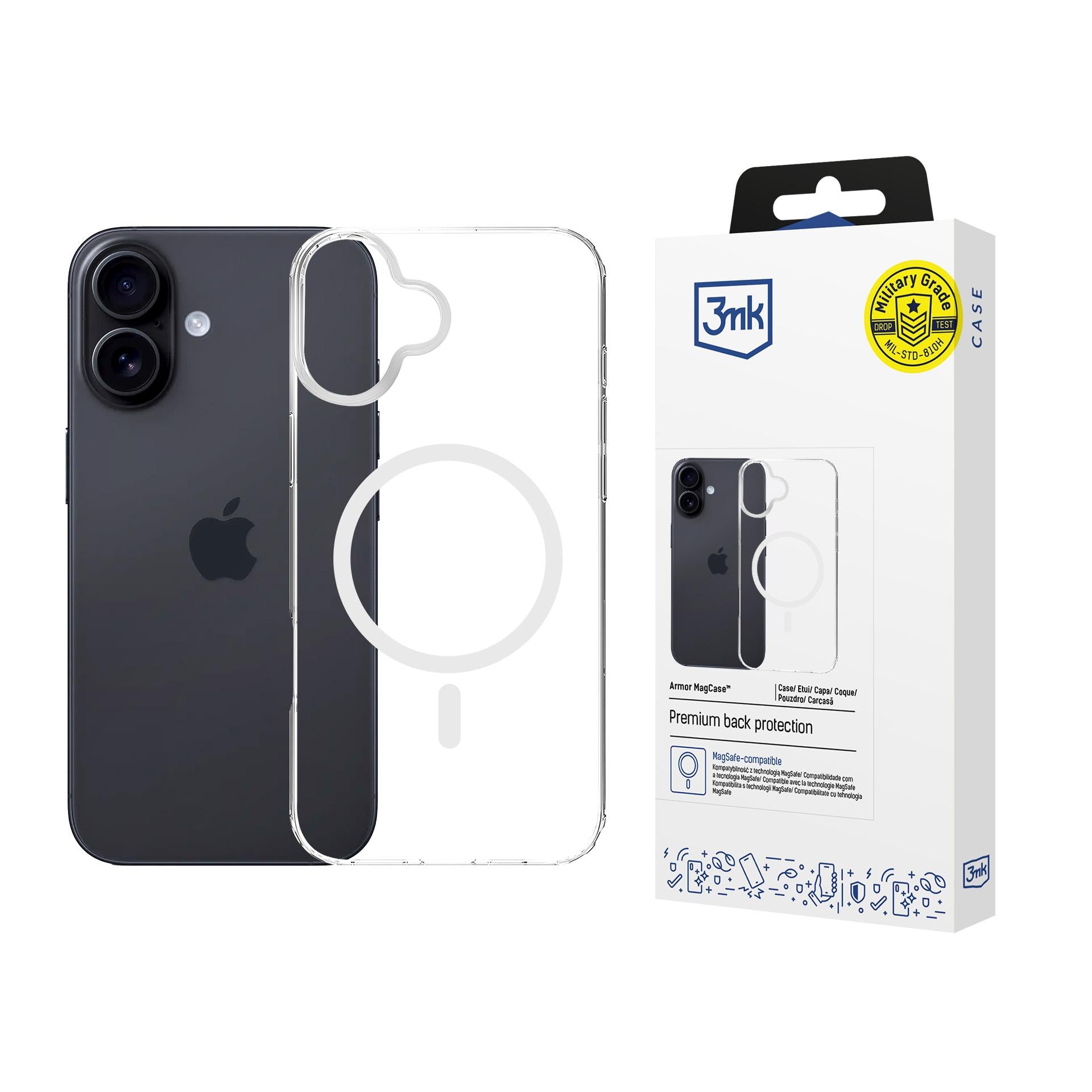 3mk Armor MagCase skirtas iPhone 17 - skaidrus
