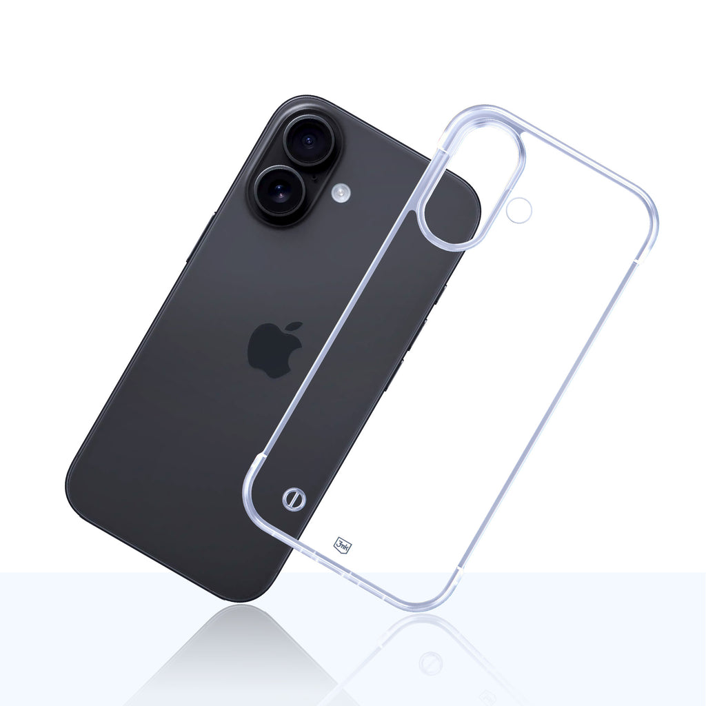 3mk Just20g Clear dėklas, skirtas Apple iPhone 16 Plus – skaidrus -- iPhone 16 Plus