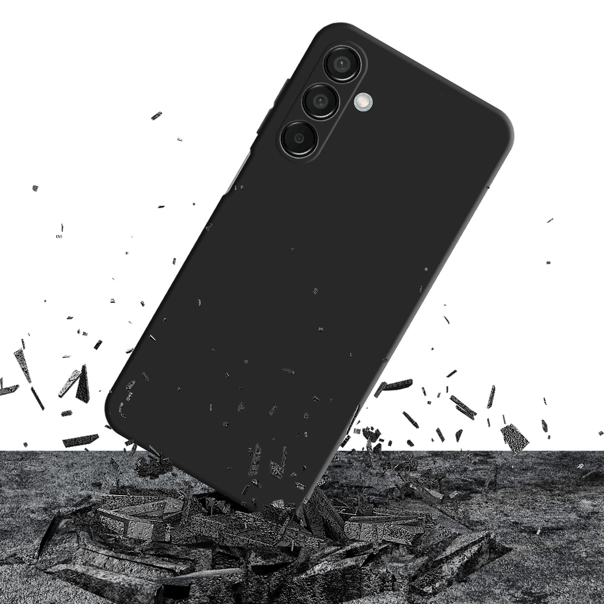 3mk Matt Case Pro, skirtas Samsung Galaxy M15 5G – matinė juoda -- Samsung Galaxy M15 5G
