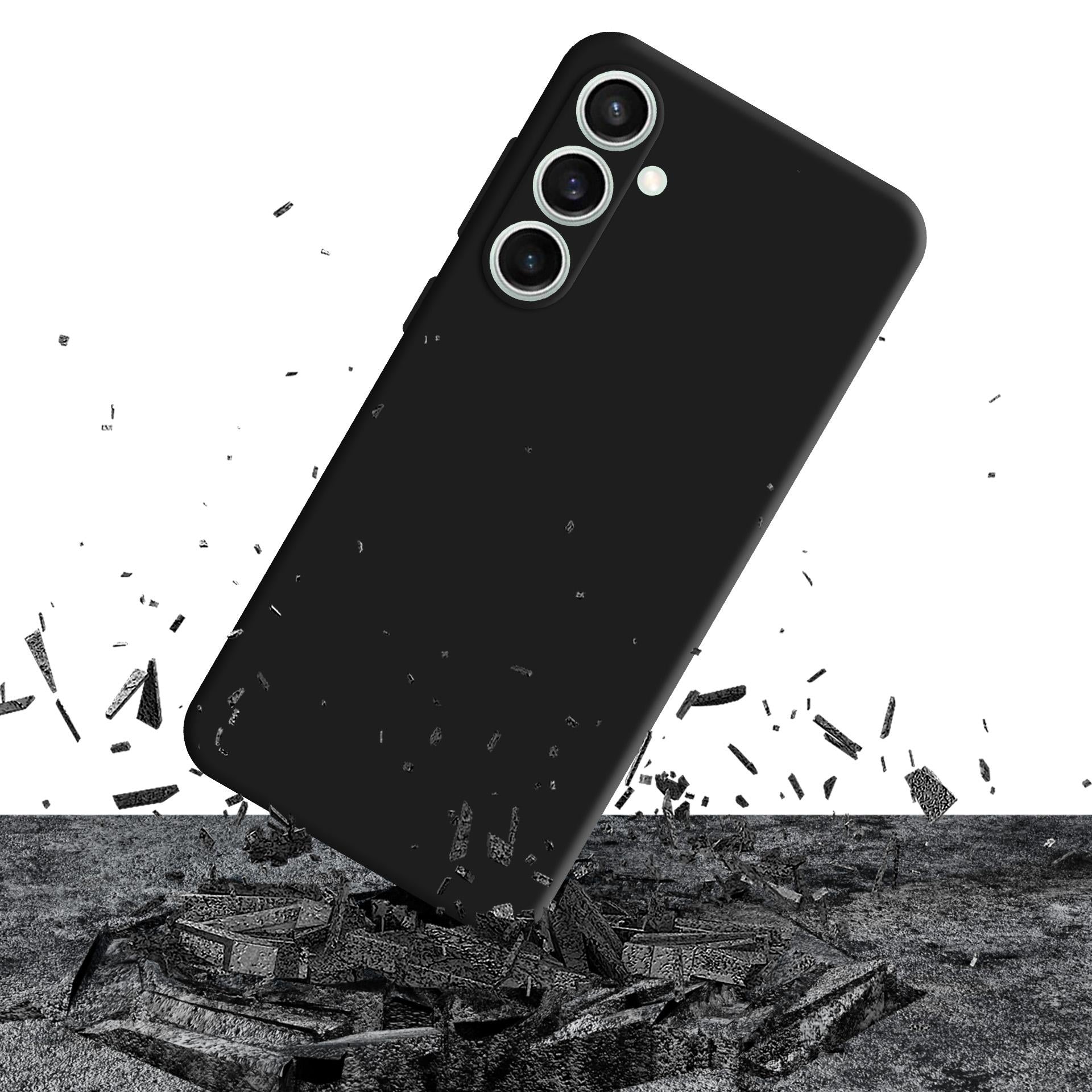 3mk Matt Case Pro, skirtas Samsung Galaxy S23 FE – matinė juoda