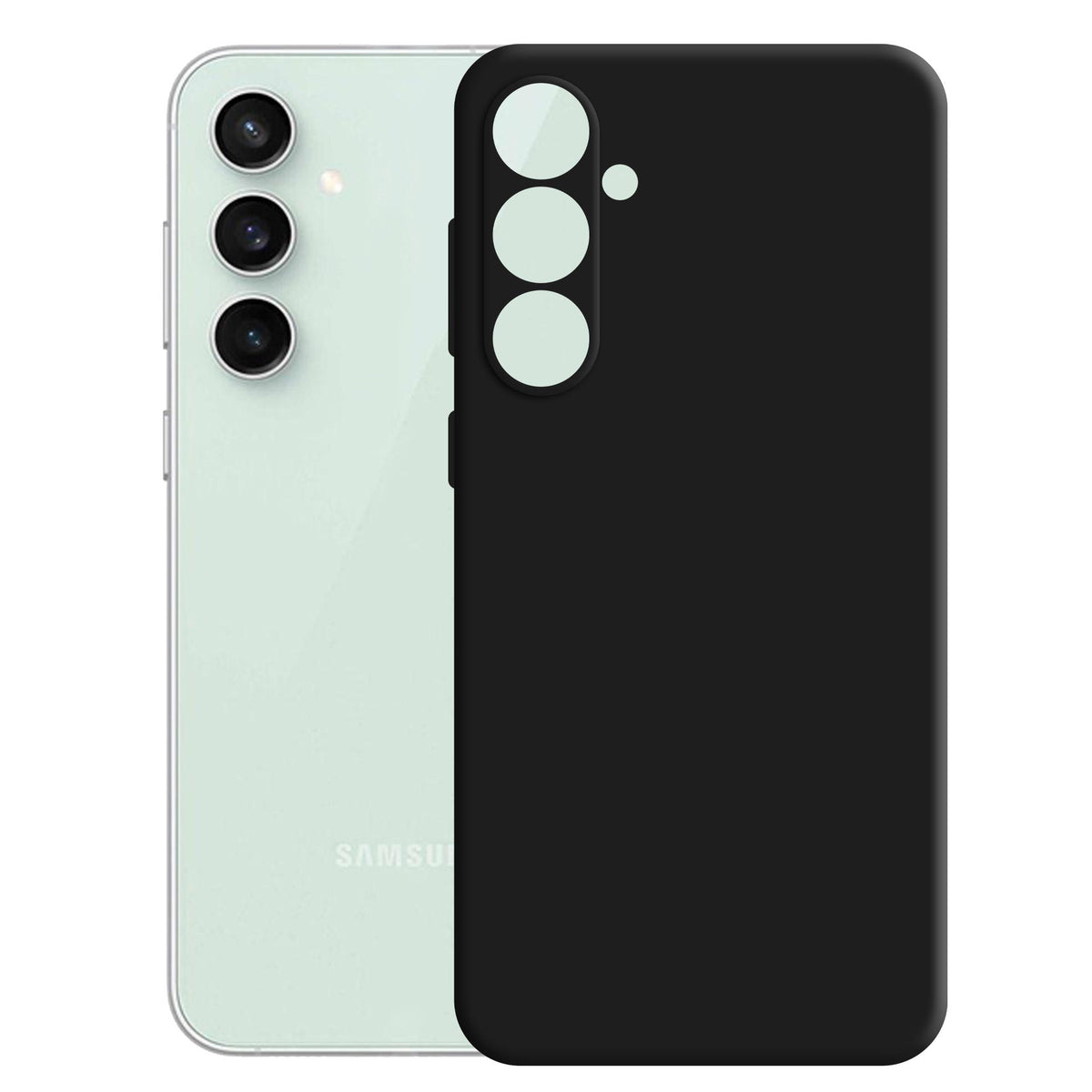 3mk Matt Case Pro, skirtas Samsung Galaxy S23 FE – matinė juoda