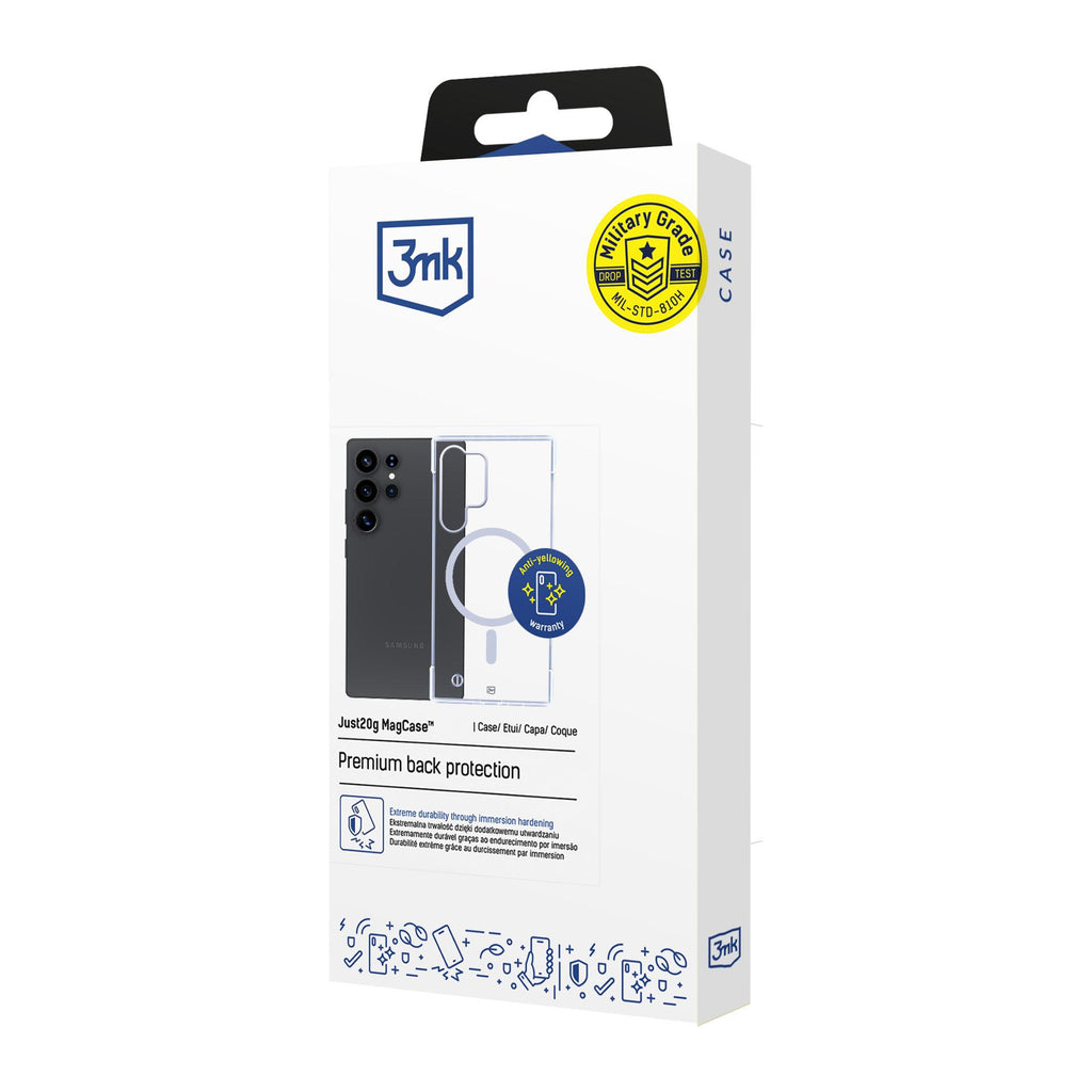 3mk Just20g MagCase, skirtas Samsung Galaxy S25 Ultra – skaidrus