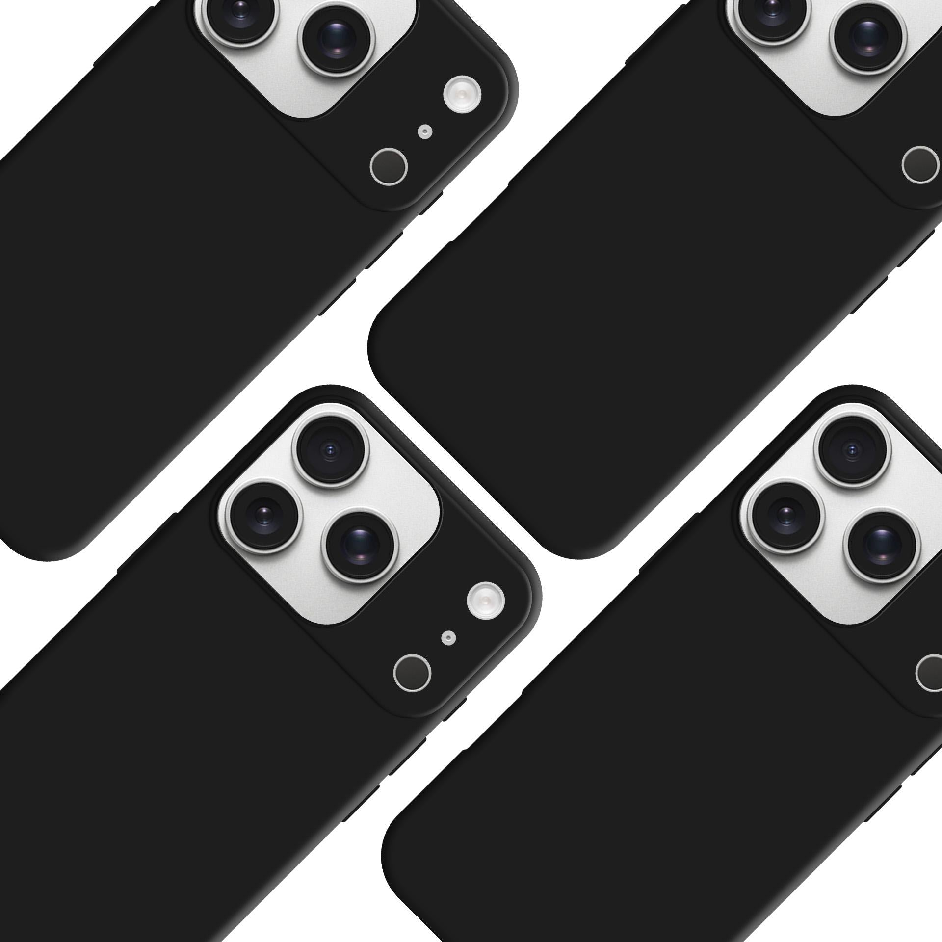 3mk Matt Case Pro, skirtas Apple iPhone 17 Pro Max – matinė juoda