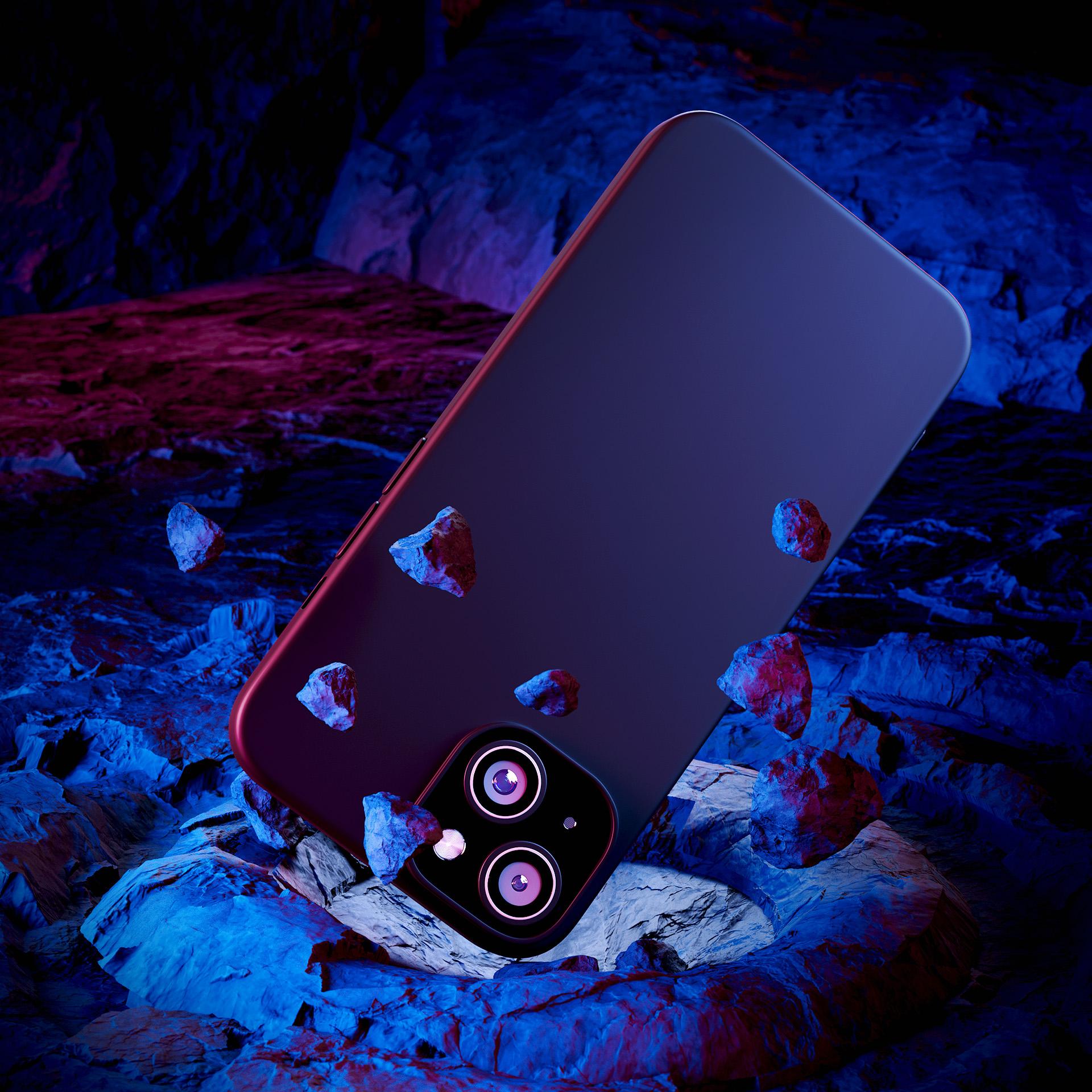 3mk Matt Case Pro, skirtas Apple iPhone 15 – matinė juoda