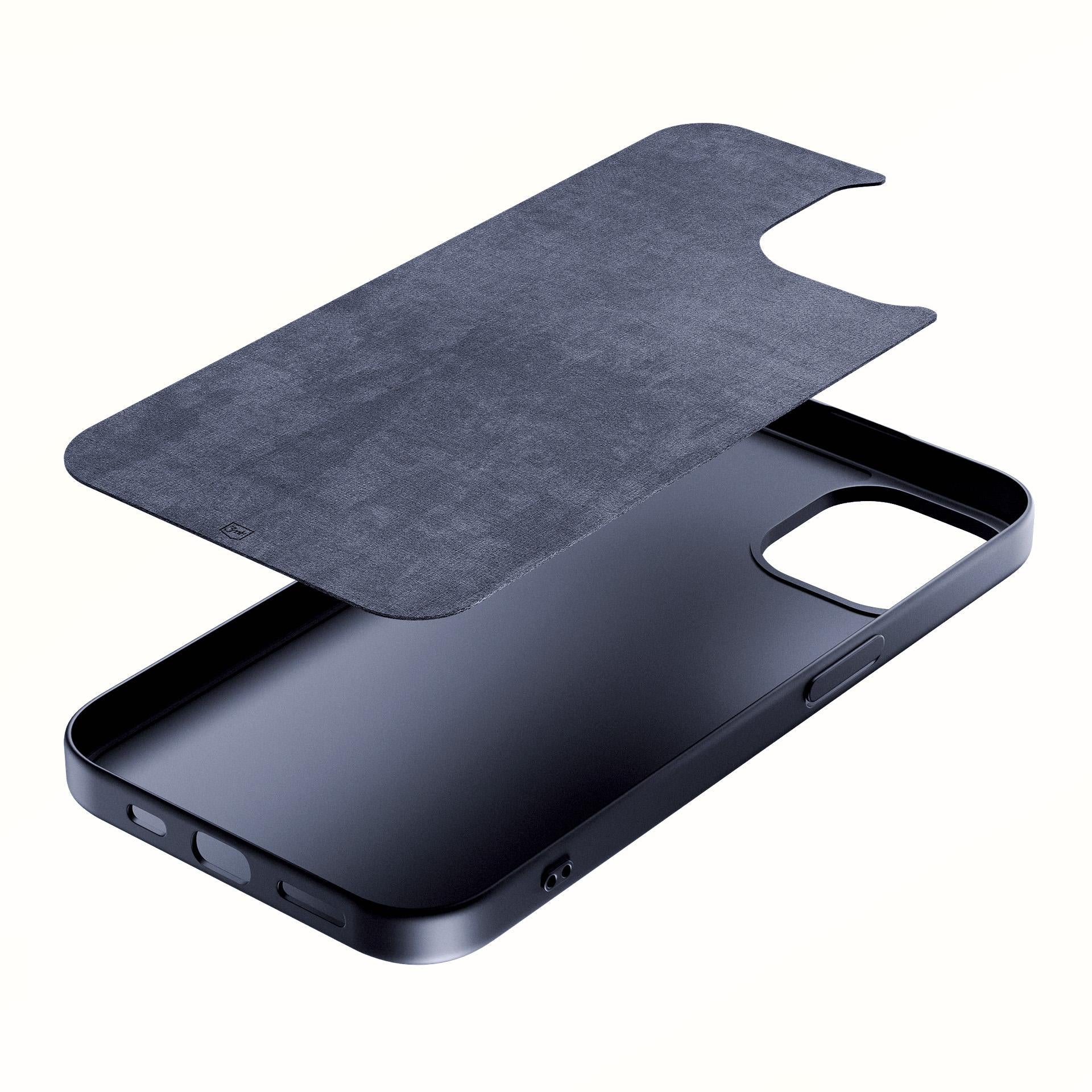 3mk Matt Case Pro, skirtas Apple iPhone 15 – matinė juoda