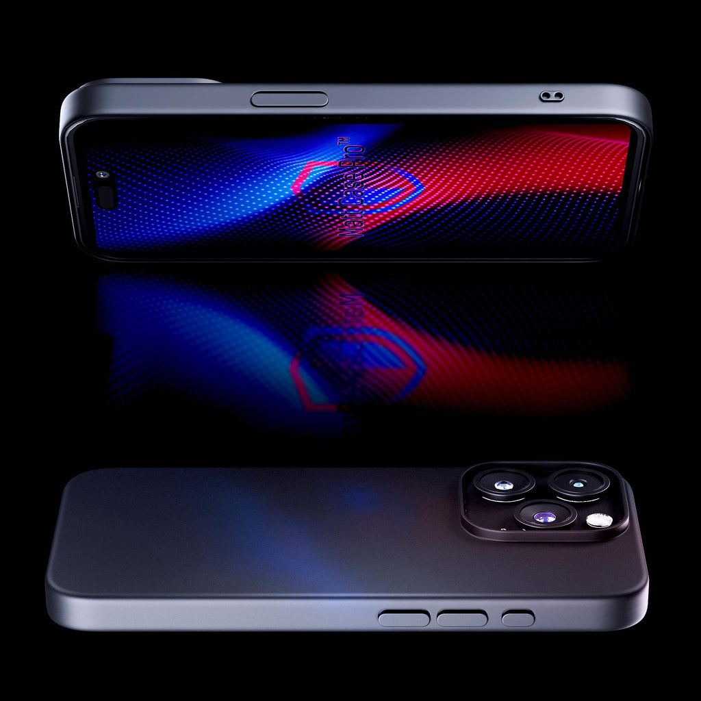 3mk Matt Case Pro, skirtas Apple iPhone 15 Pro – matinė juoda