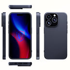 3mk Matt Case Pro, skirtas Apple iPhone 15 Pro – matinė juoda
