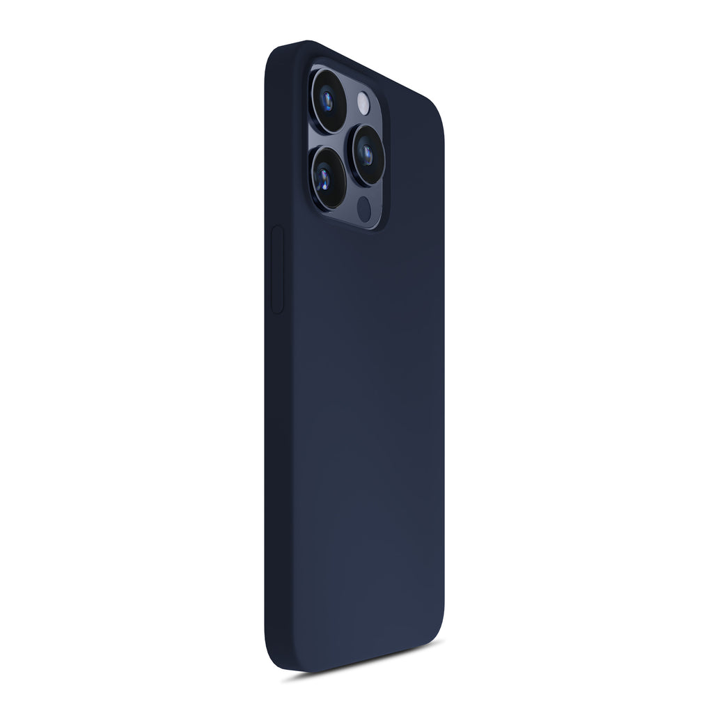 3mk silikoninis dėklas, skirtas iPhone 15 Pro Max – tamsiai mėlynas -- iPhone 15 Pro Max