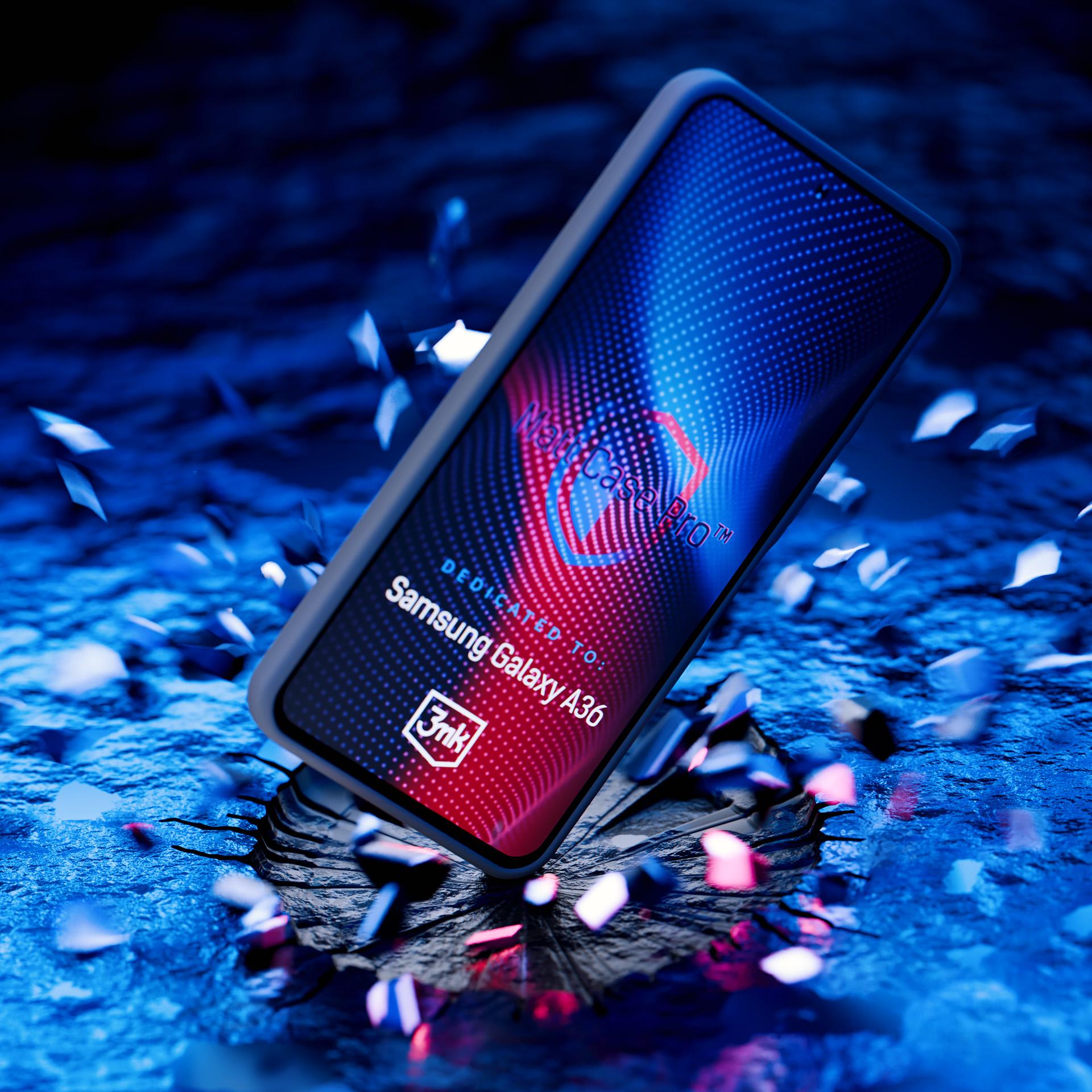 3mk Matt Case Pro, skirtas Samsung Galaxy A26 5G – matinė juoda