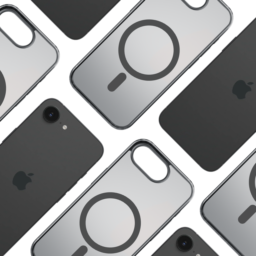 3mk Frosty MagCase, skirtas iPhone 16E – juodas