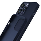 3mk Silicone Case skirtas iPhone 16 Pro Max – tamsiai mėlynas -- iPhone 16 Pro Max