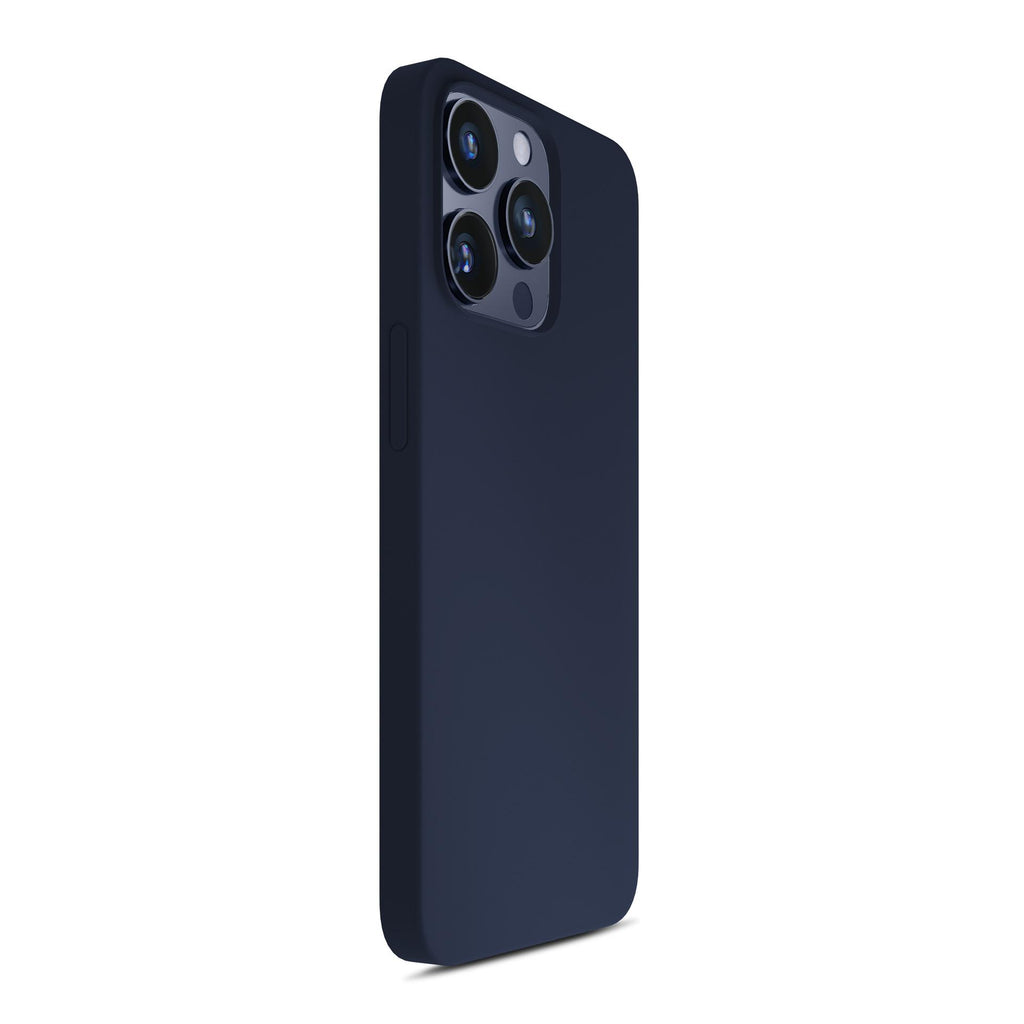 3mk Silicone Case skirtas iPhone 16 Pro Max – tamsiai mėlynas -- iPhone 16 Pro Max