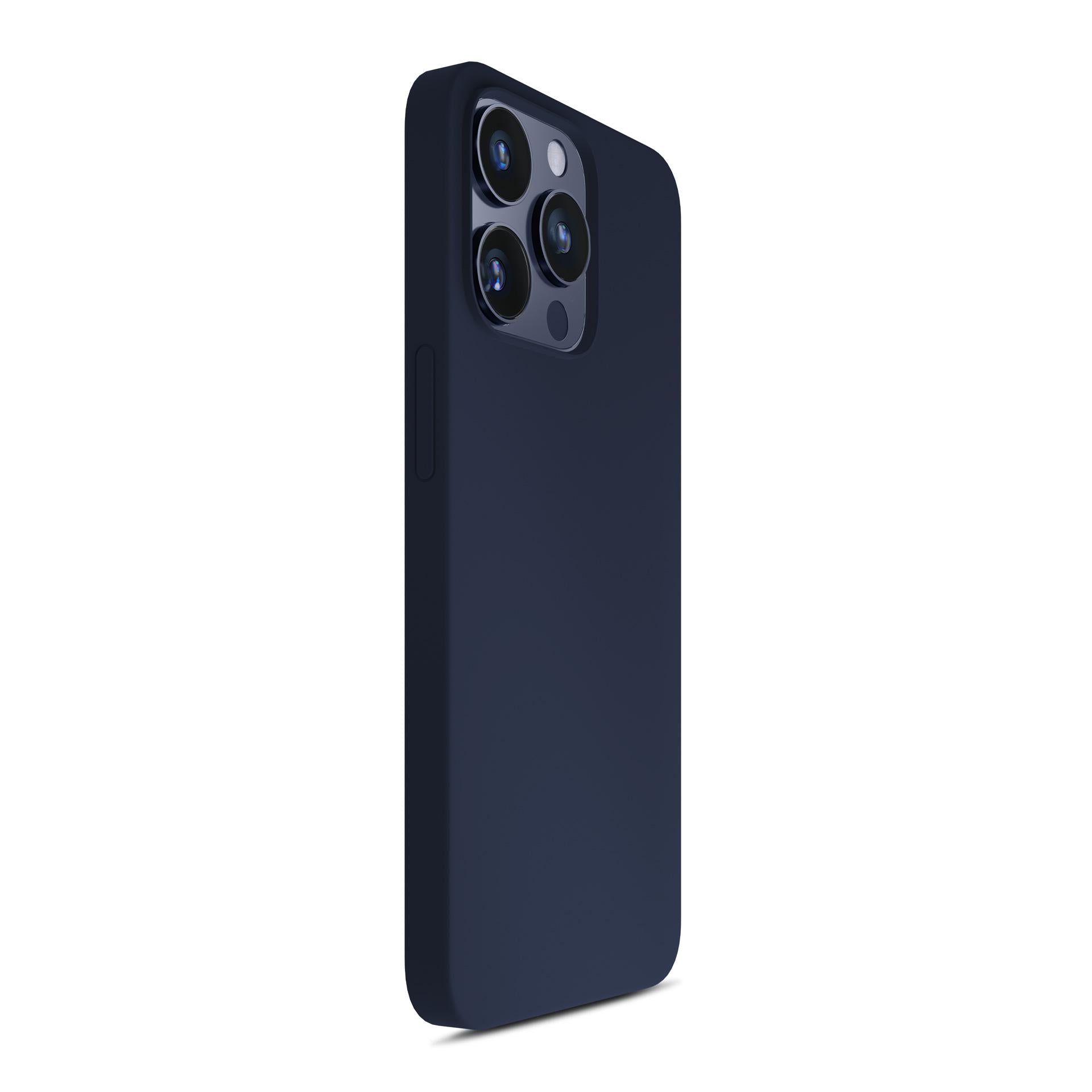 3mk Silicone Case skirtas iPhone 16 Pro Max – tamsiai mėlynas -- iPhone 16 Pro Max