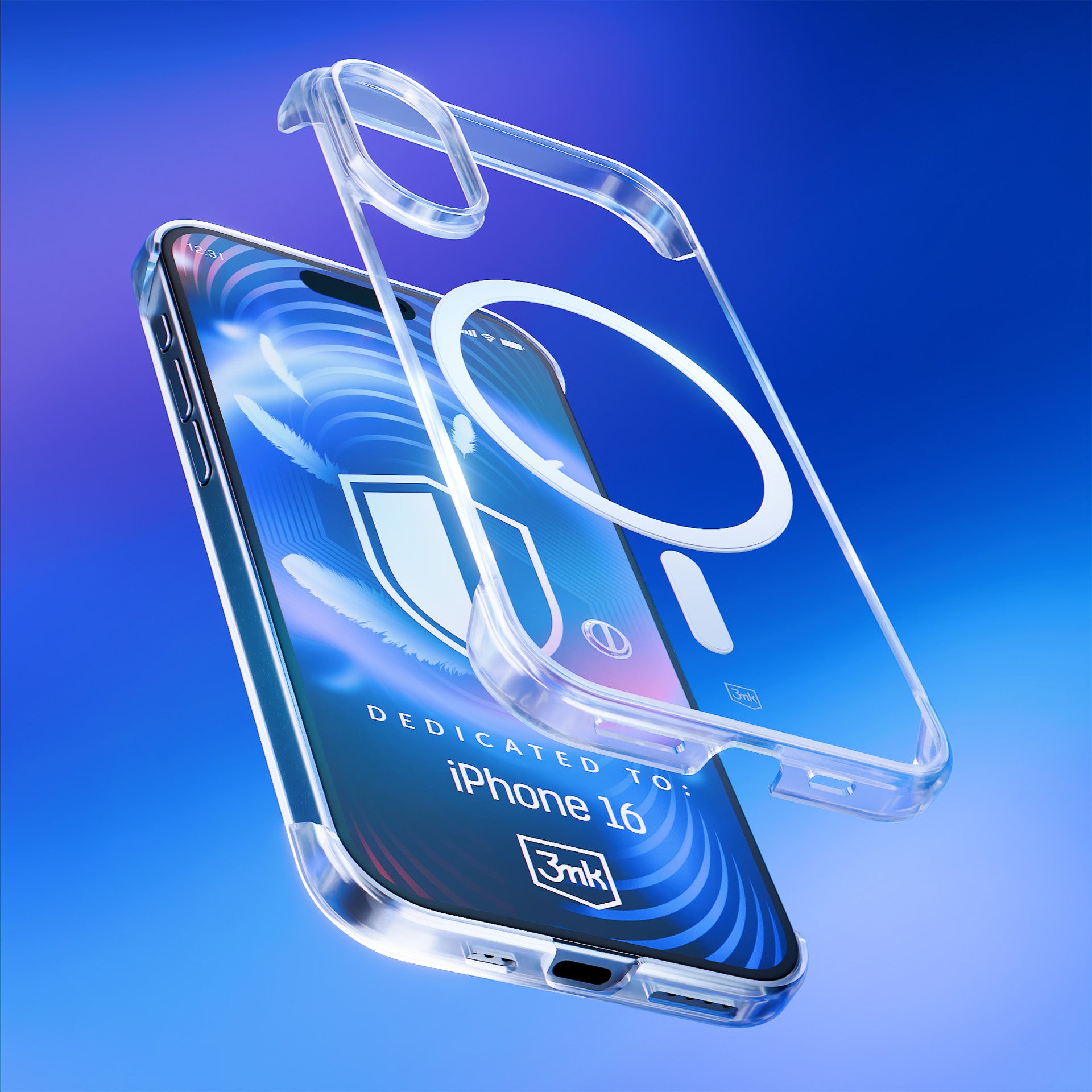 3mk Just20g MagCase iPhone 16 - skaidrus