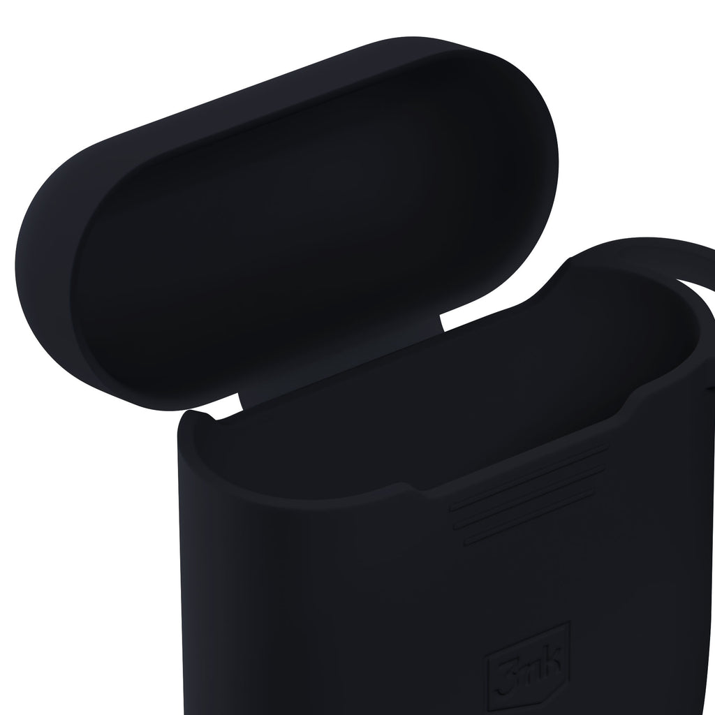3mk silikoninis „AirPods“ dėklas, skirtas „Apple AirPods 2“ – juodas -- Cell phone cases and covers