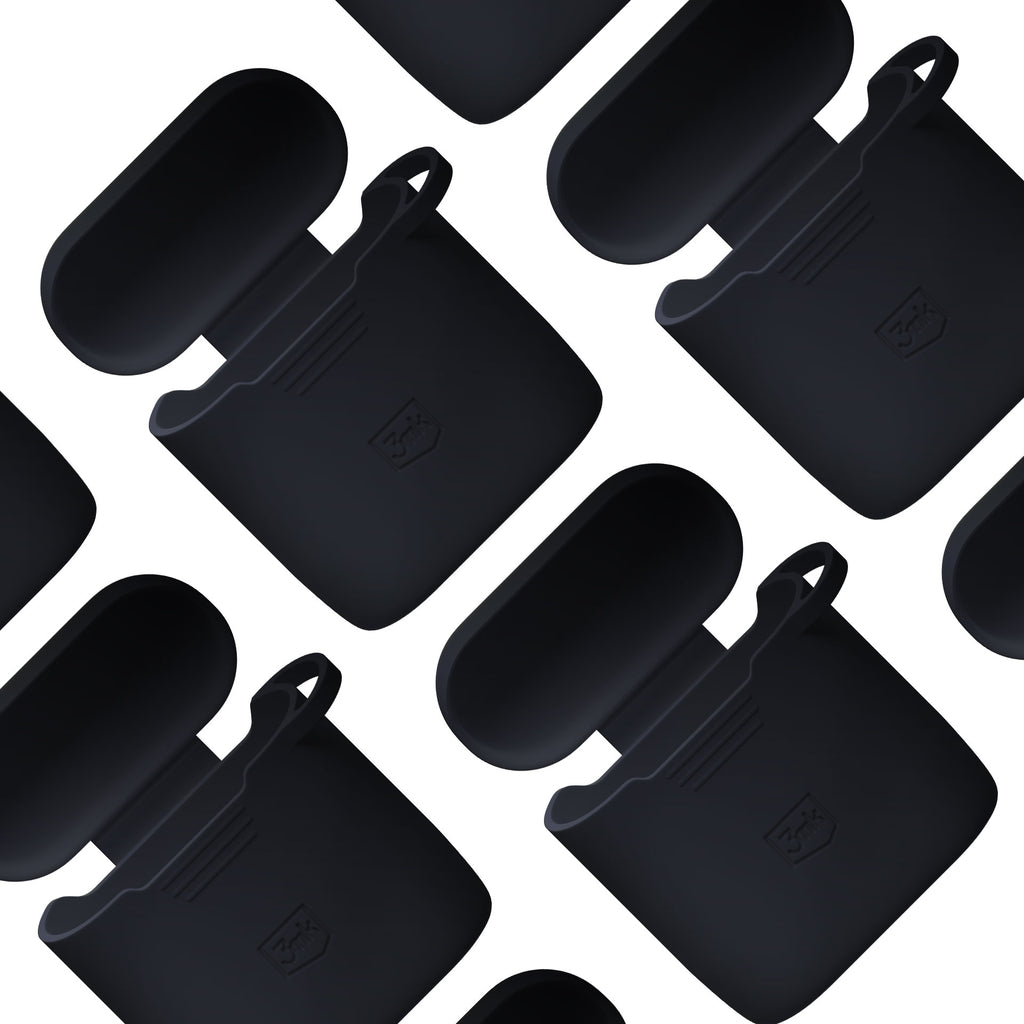 3mk silikoninis „AirPods“ dėklas, skirtas „Apple AirPods 2“ – juodas -- Cell phone cases and covers