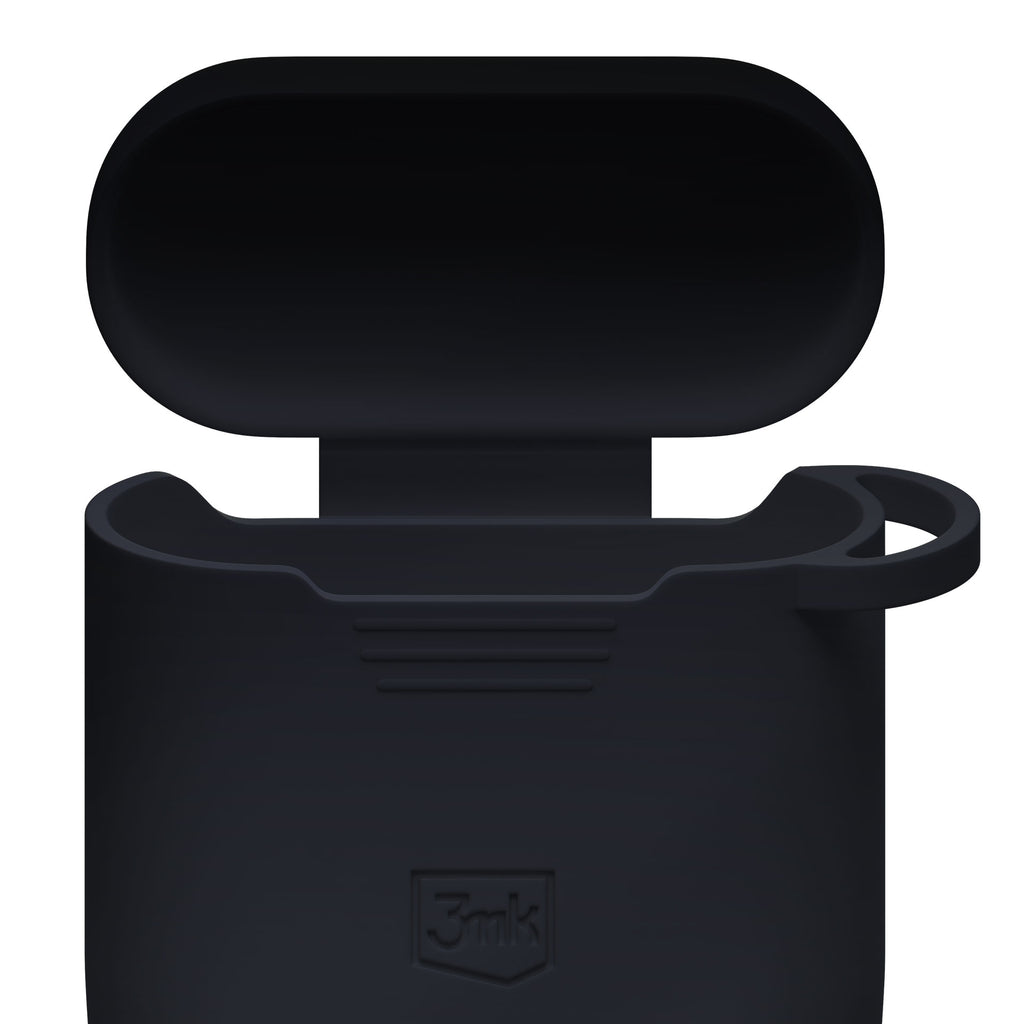 3mk silikoninis „AirPods“ dėklas, skirtas „Apple AirPods 2“ – juodas -- Cell phone cases and covers