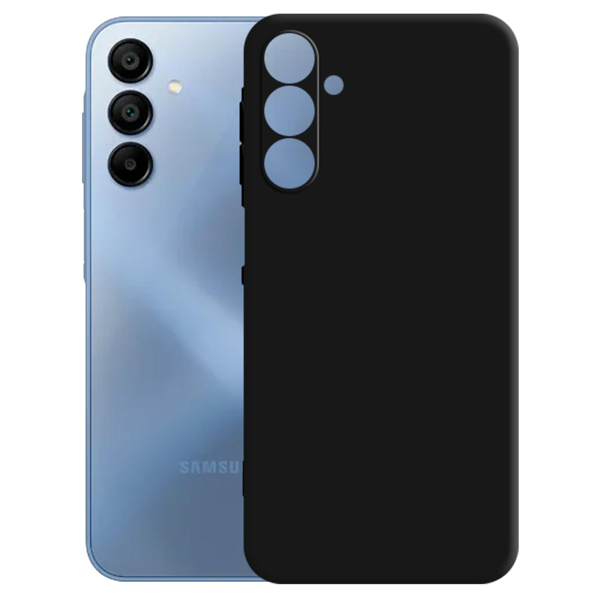 3mk Matt Case Pro, skirtas Samsung Galaxy A15 5G – matinė juoda -- Samsung Galaxy A15 5G