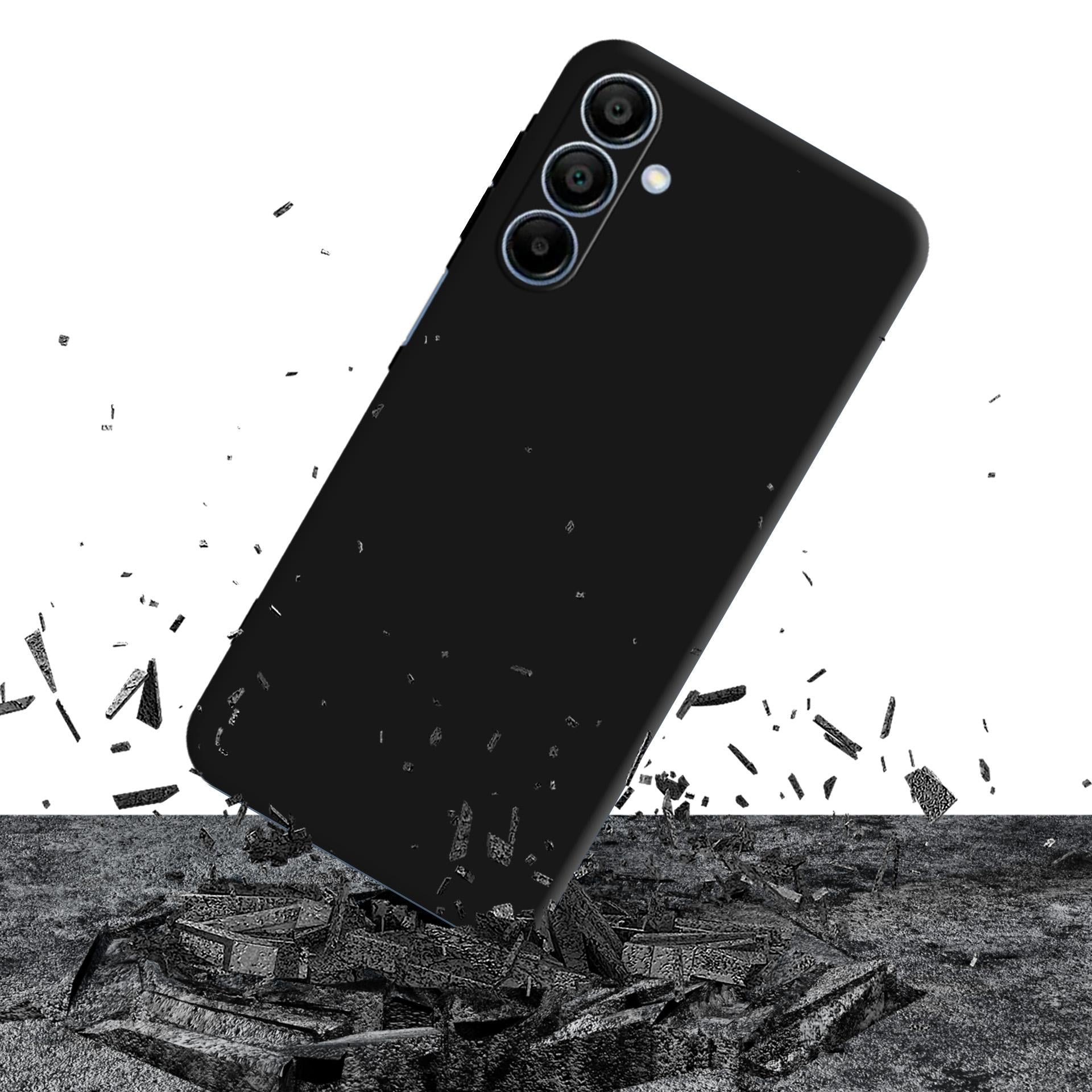 3mk Matt Case Pro, skirtas Samsung Galaxy A15 5G – matinė juoda -- Samsung Galaxy A15 5G