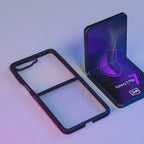 3mk Satin Armor Case+, skirtas Samsung Galaxy Z Flip 7 – permatomas juodas